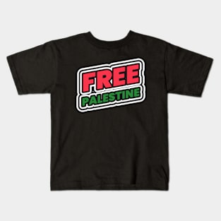 Free Palestine Save Palestine Ceasefire Now Kids T-Shirt